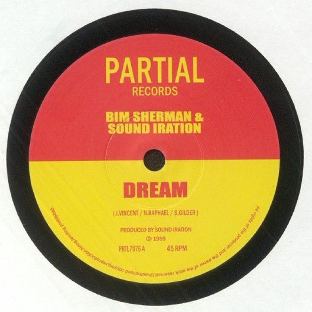 Bim Sherman & Sound Iration – Dream – 7″ Vinyl