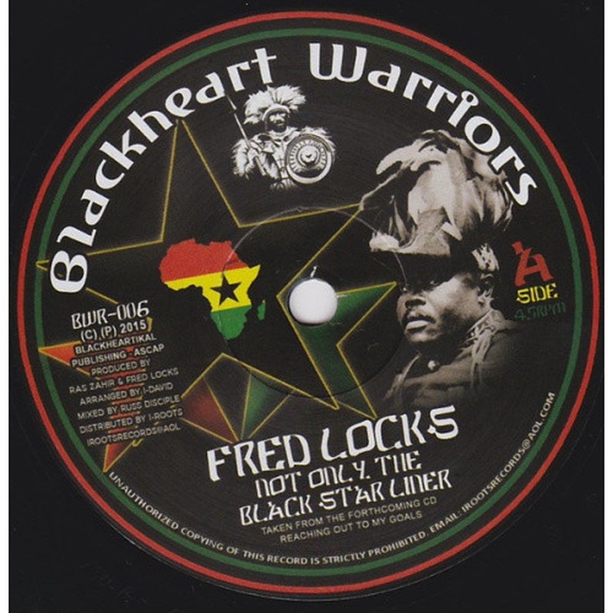 Fred Locks – Not Only The Black Star Liner – 7″ Vinyl