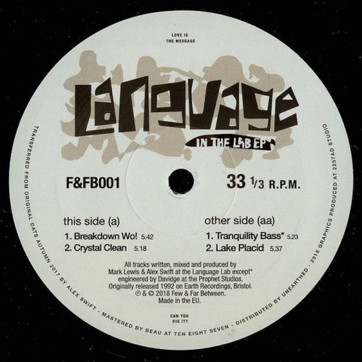 Language – In The Lab Ep – 12″ Vinyl