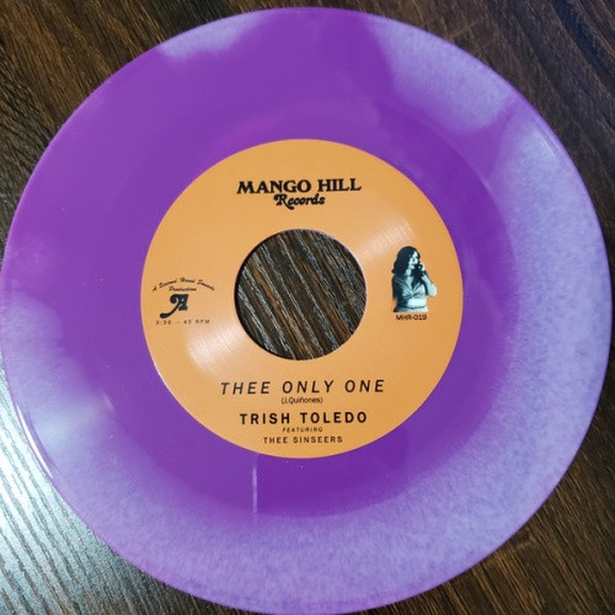 Trish Toledo / Thee Sinseers – Thee Only One – 7″ Colored Vinyl