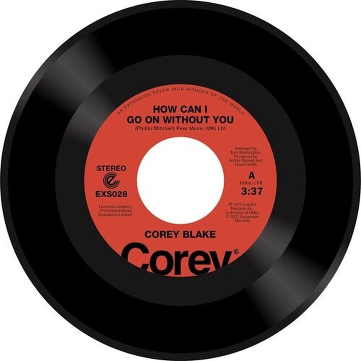 Corey Blake – How Can I Go On Without You – 7″ Vinyl