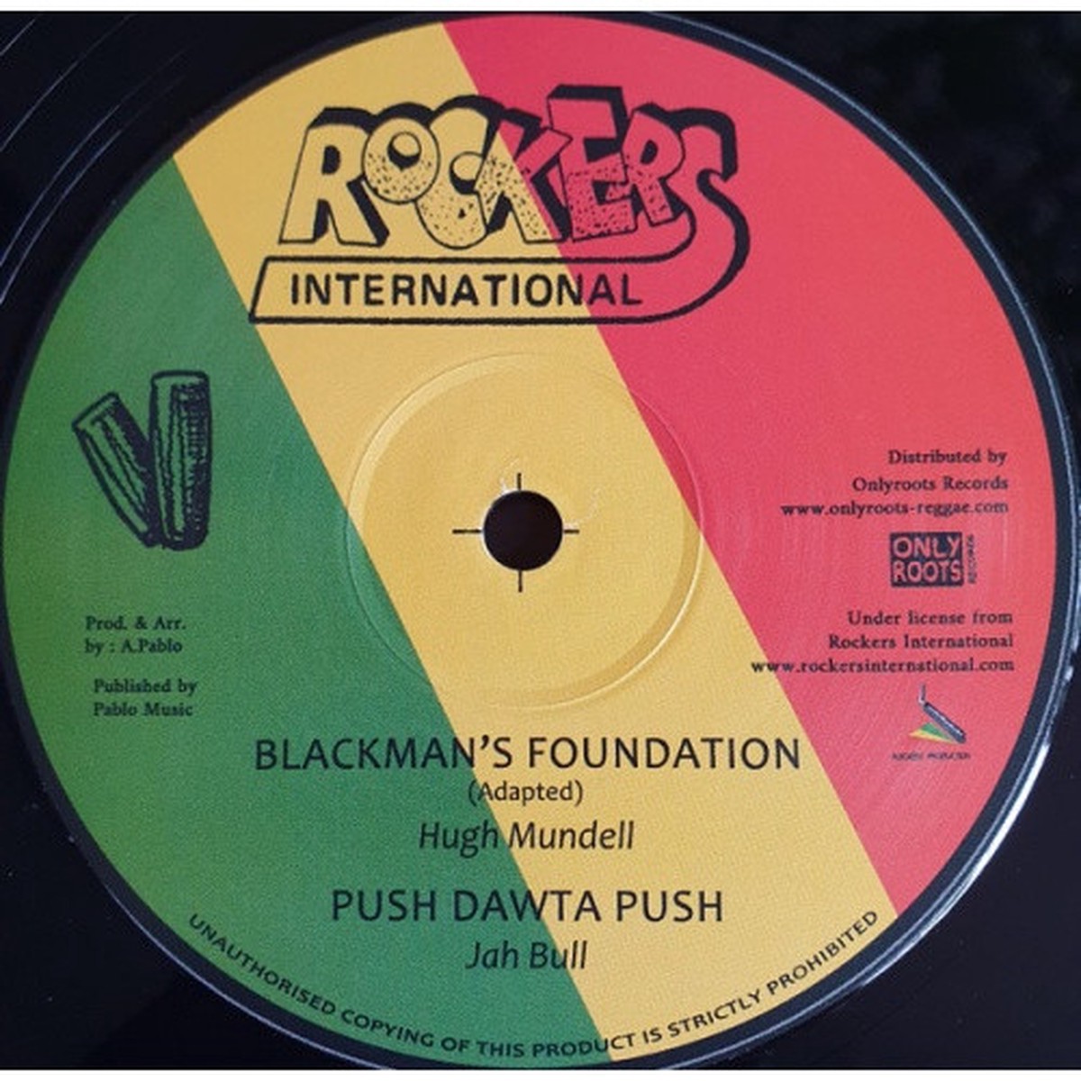 Hugh Mundell – Blackman’s Foundation / Stop Them Jah – 12″ Vinyl