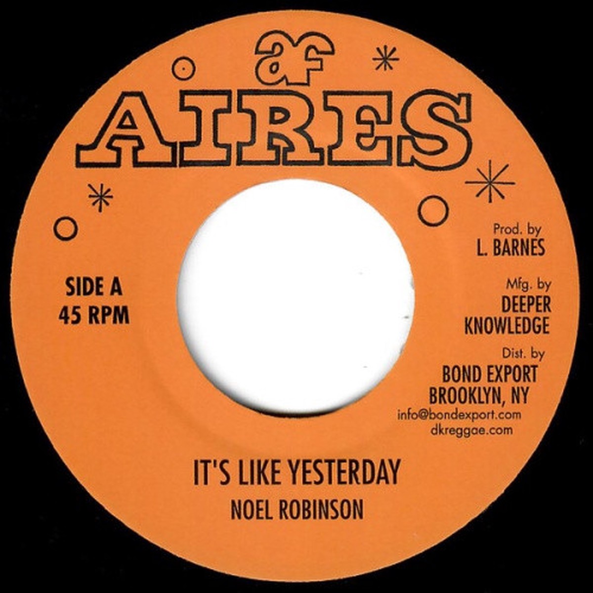 Noel Robinson – It’s Like Yesterday – 7″ Vinyl