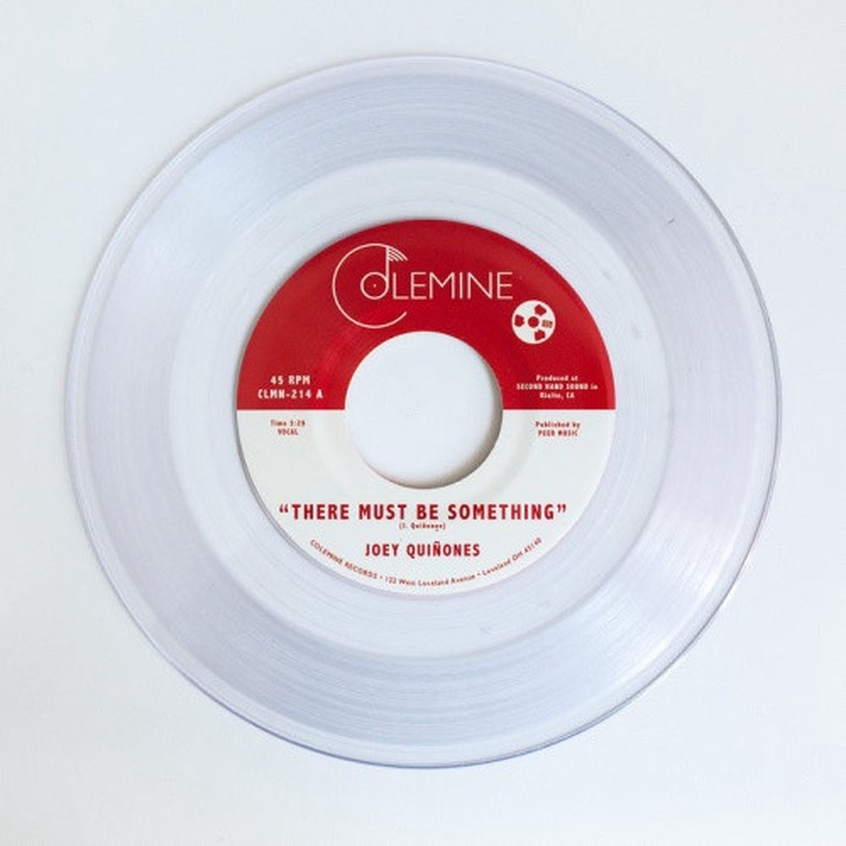 Joey Quinones – There Must Be Something – 7″ Clear Vinyl