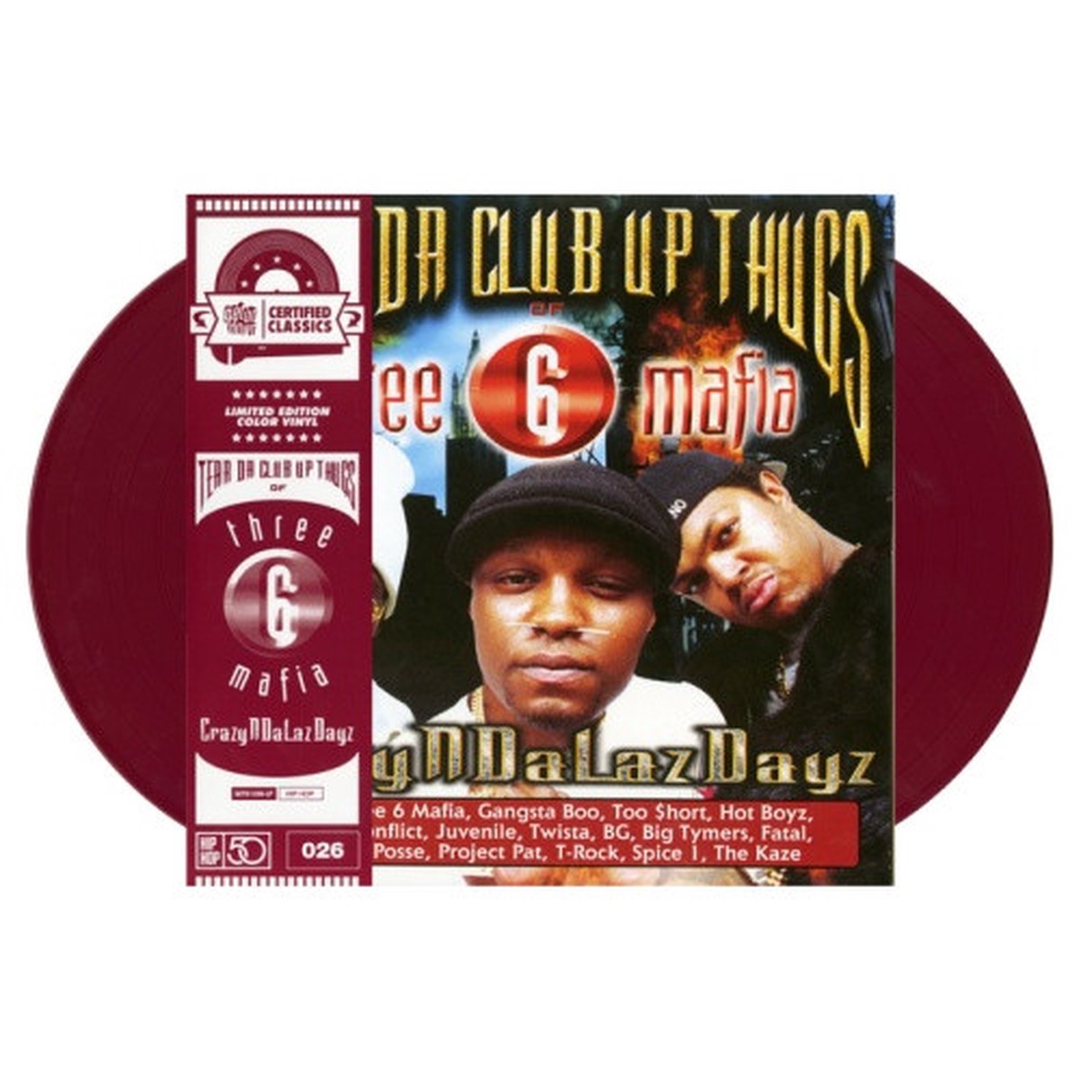 Tear Da Club Up Thugs / Three 6 Mafia – CrazyNDaLazDayz – 2x LP Colored Vinyl