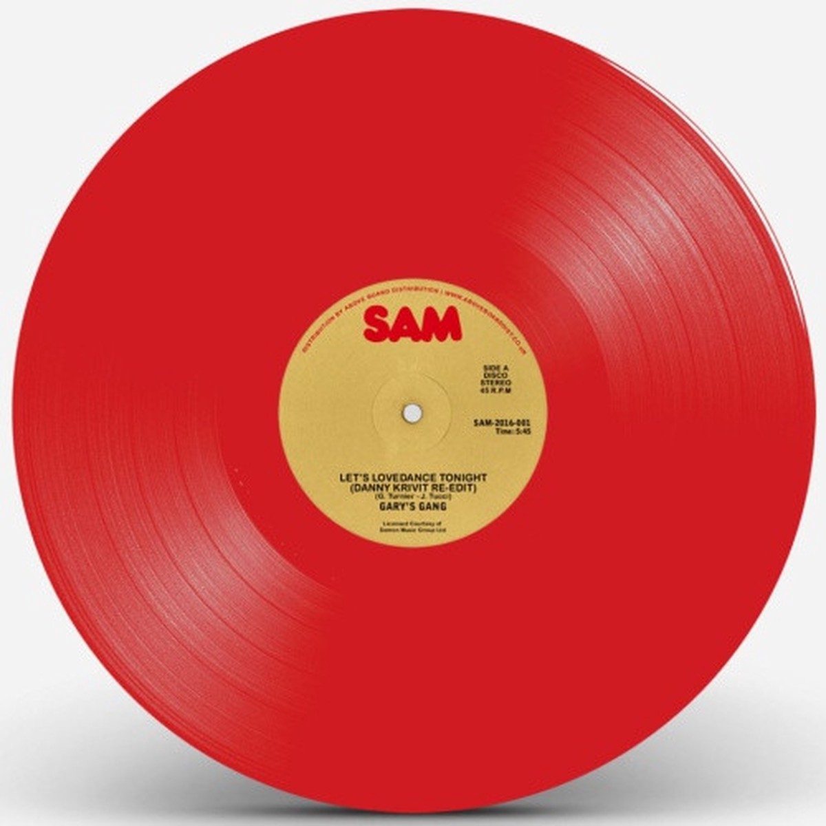 Gary’s Gang – Let’s Lovedance Tonight (Danny Krivit Re-Edit) – 12″ Colored Vinyl