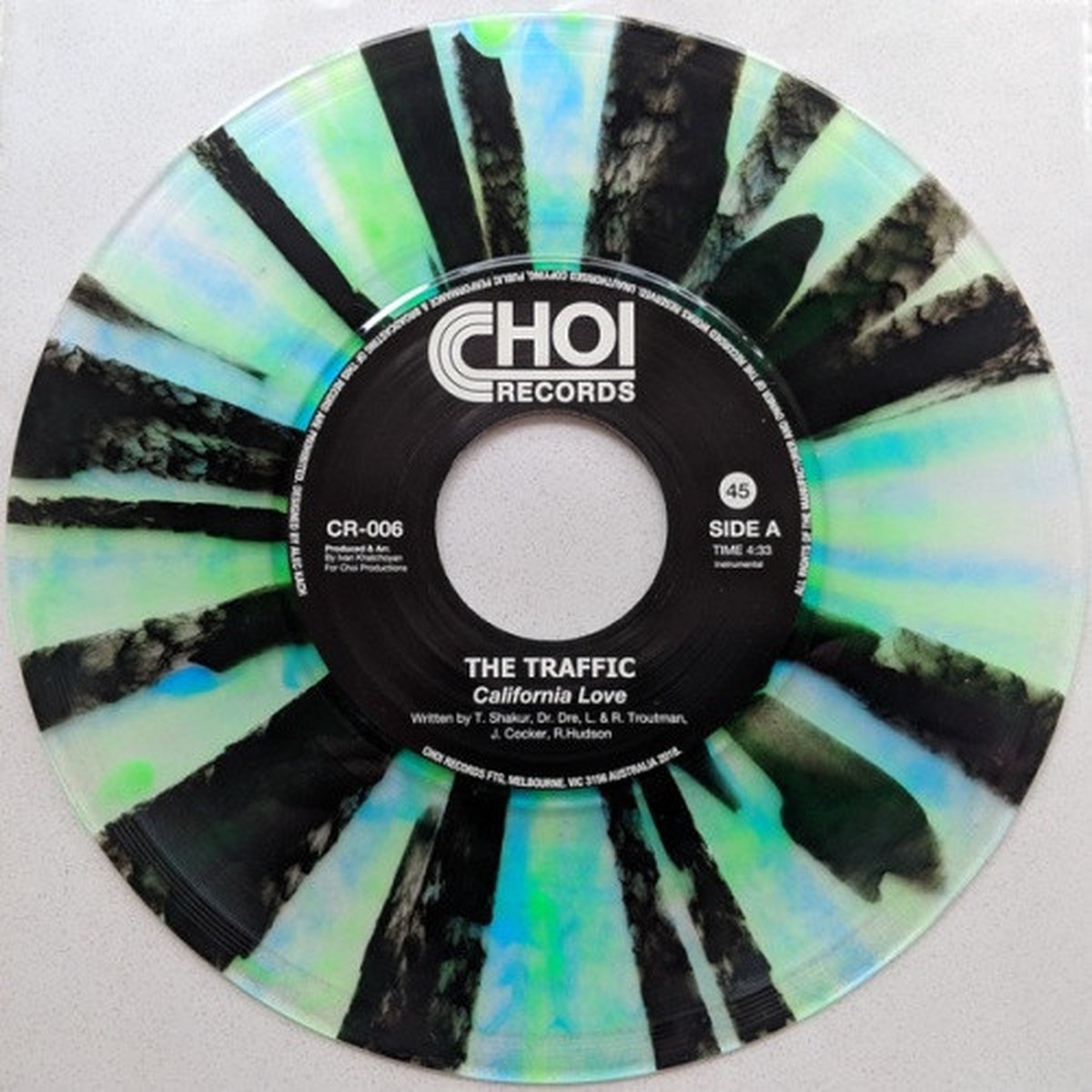 The Traffic – California Love / No Through Road – 7″ Colored Vinyl