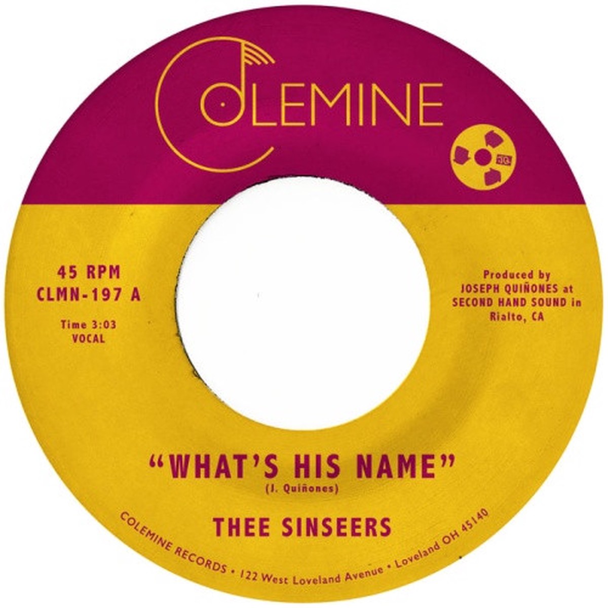Thee Sinseers – What’s His Name – 7″ Vinyl