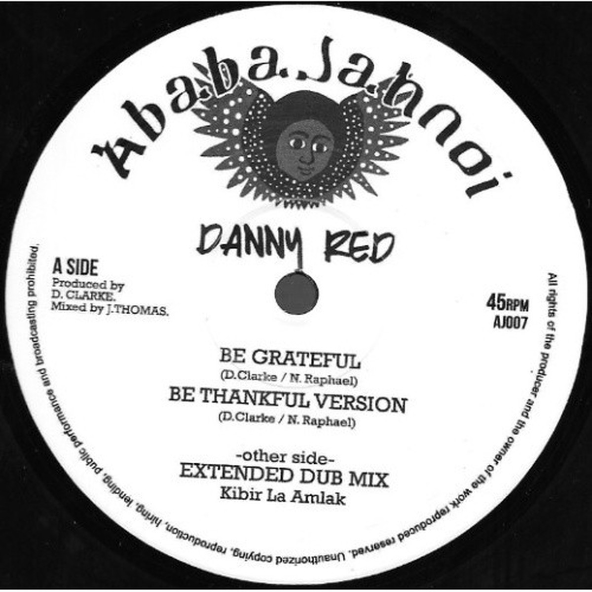 Danny Red – Be Grateful – 10″ Vinyl