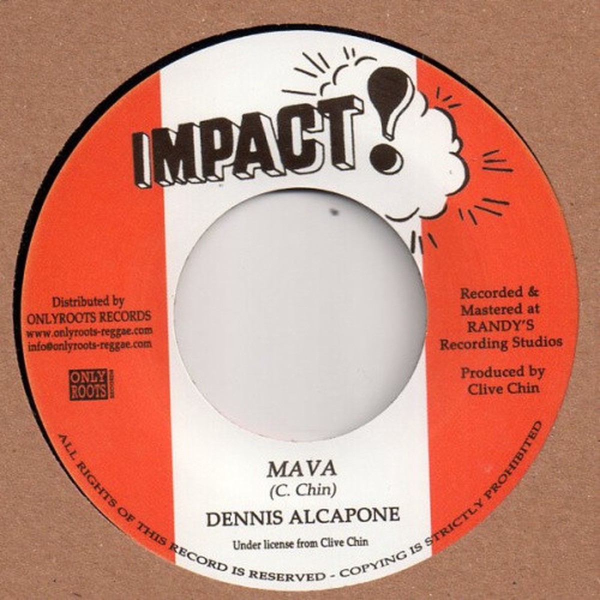 Dennis Alcapone / Impact All Stars – Mava – 7″ Vinyl
