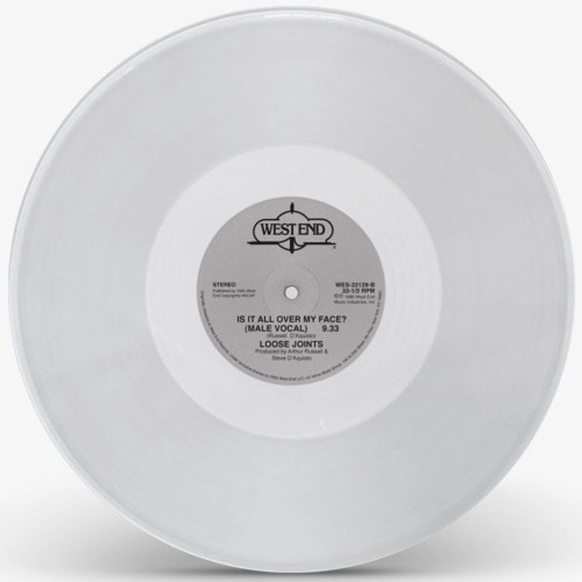 Loose Joints – Is It All Over My Face – 12″ Clear Vinyl