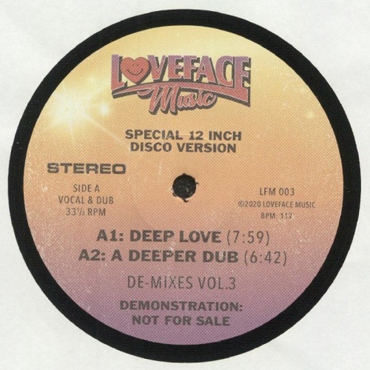 Loveface – De-Mixes Vol. 3 – 12″ Vinyl