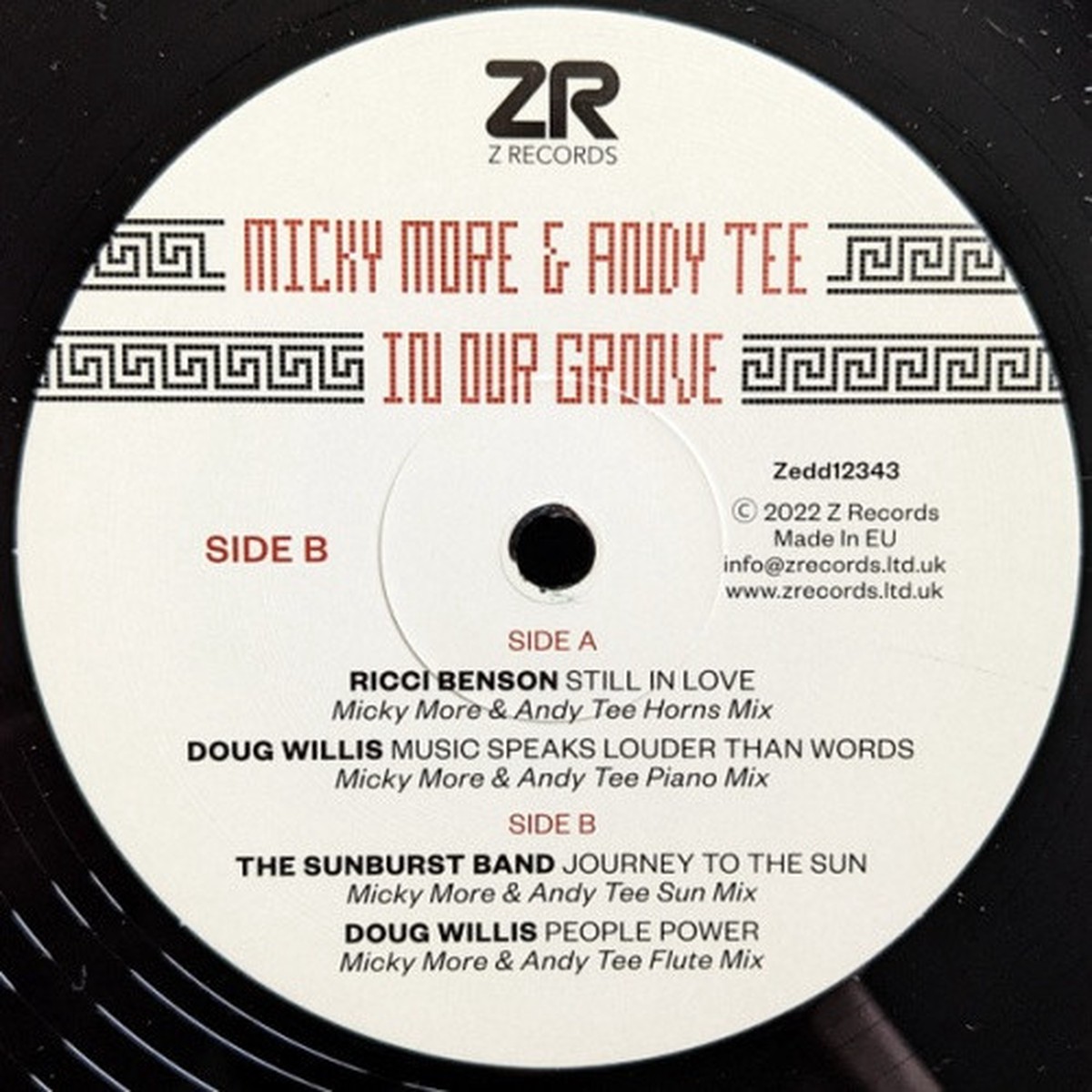 Micky More & Andy Tee – In Our Groove – 12″ Vinyl