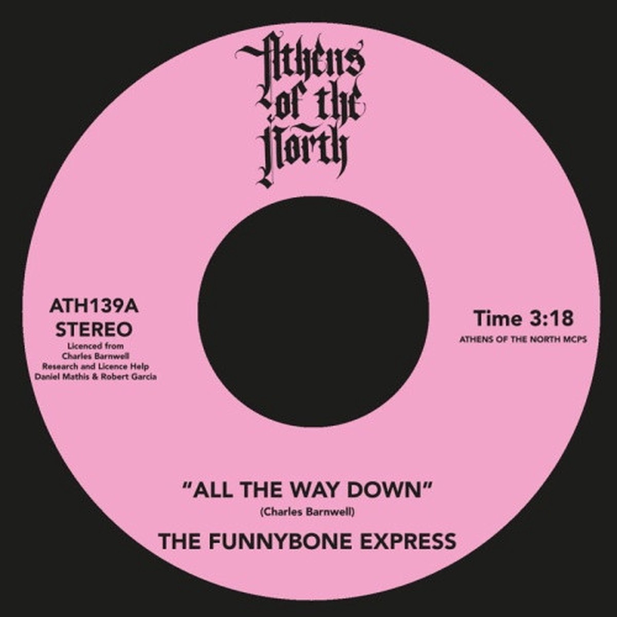 The Funnybone Express – All The Way Down – 7″ Vinyl