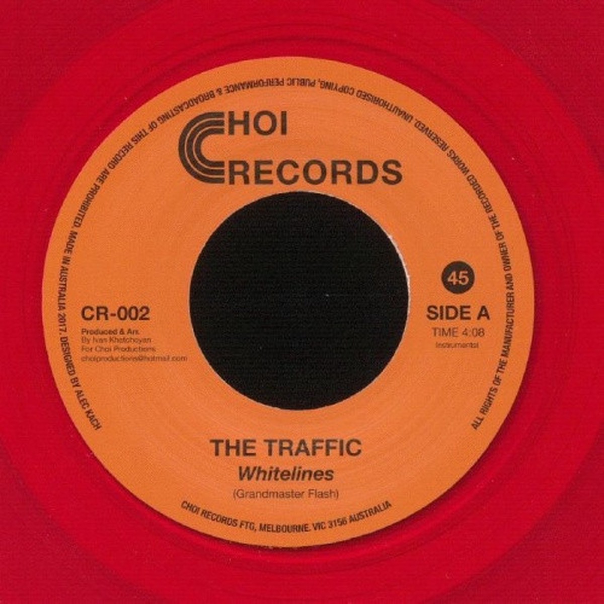 The Traffic – Whitelines / Smack My Pitch Up – 7″ Colored Vinyl