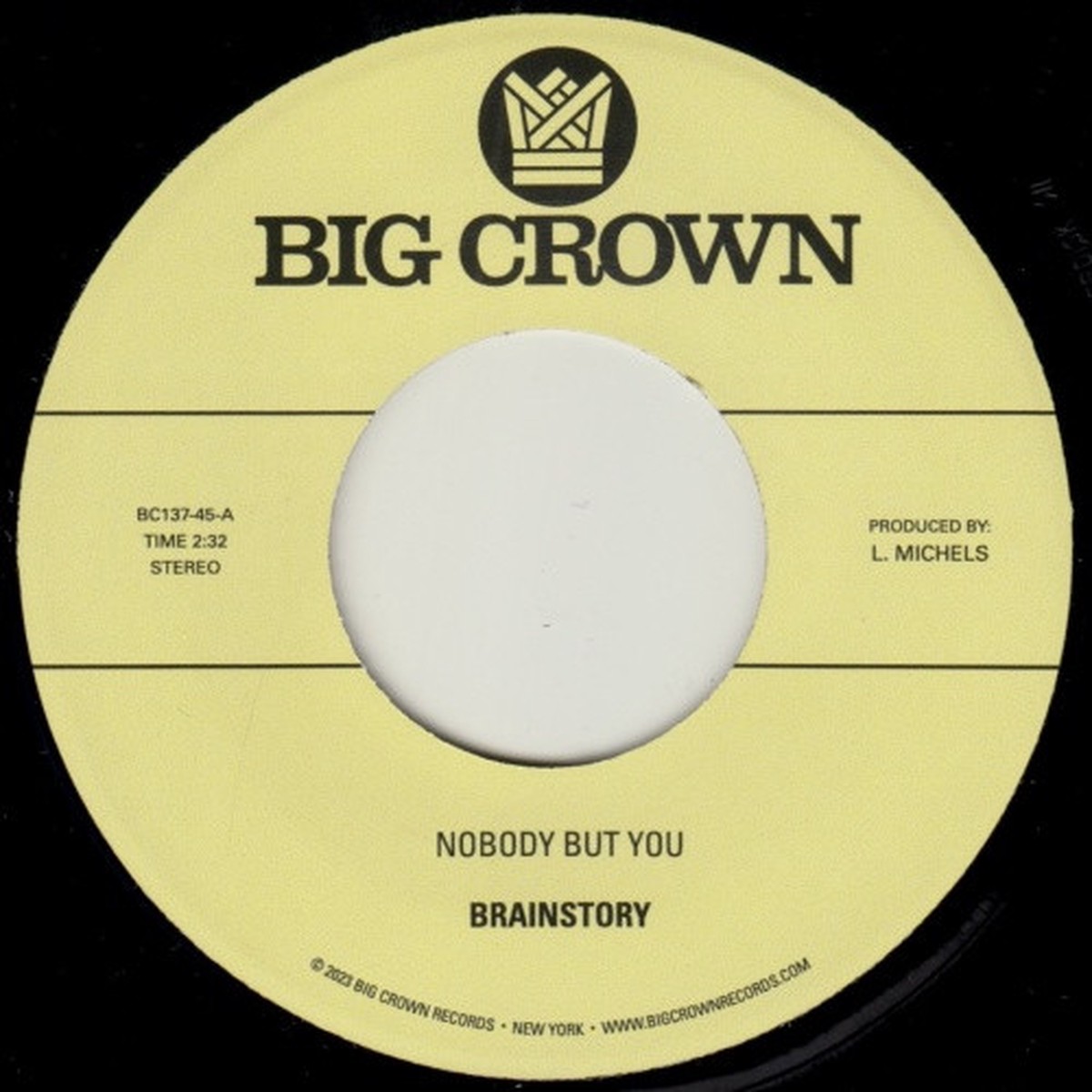 Brainstory – Nobody But You / Gift Of Life – 7″ Vinyl