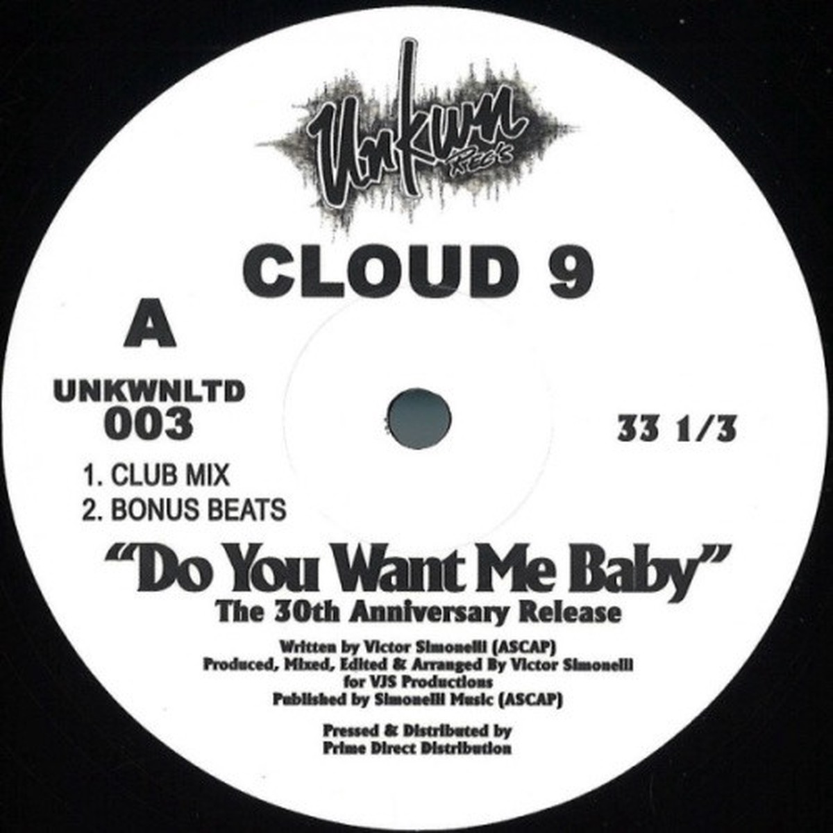 Cloud 9 – Do You Want Me Baby (30th Anniversary) – 12″ Vinyl