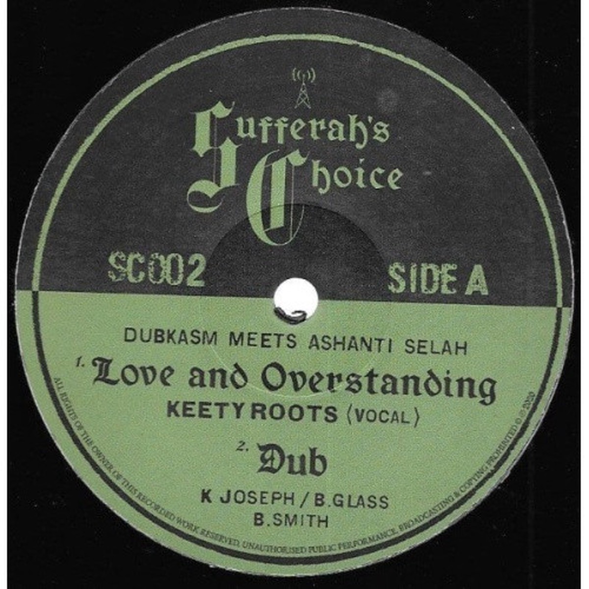 Dubkasm Meets Ashanti Selah – Love And Overstanding – 12″ Vinyl