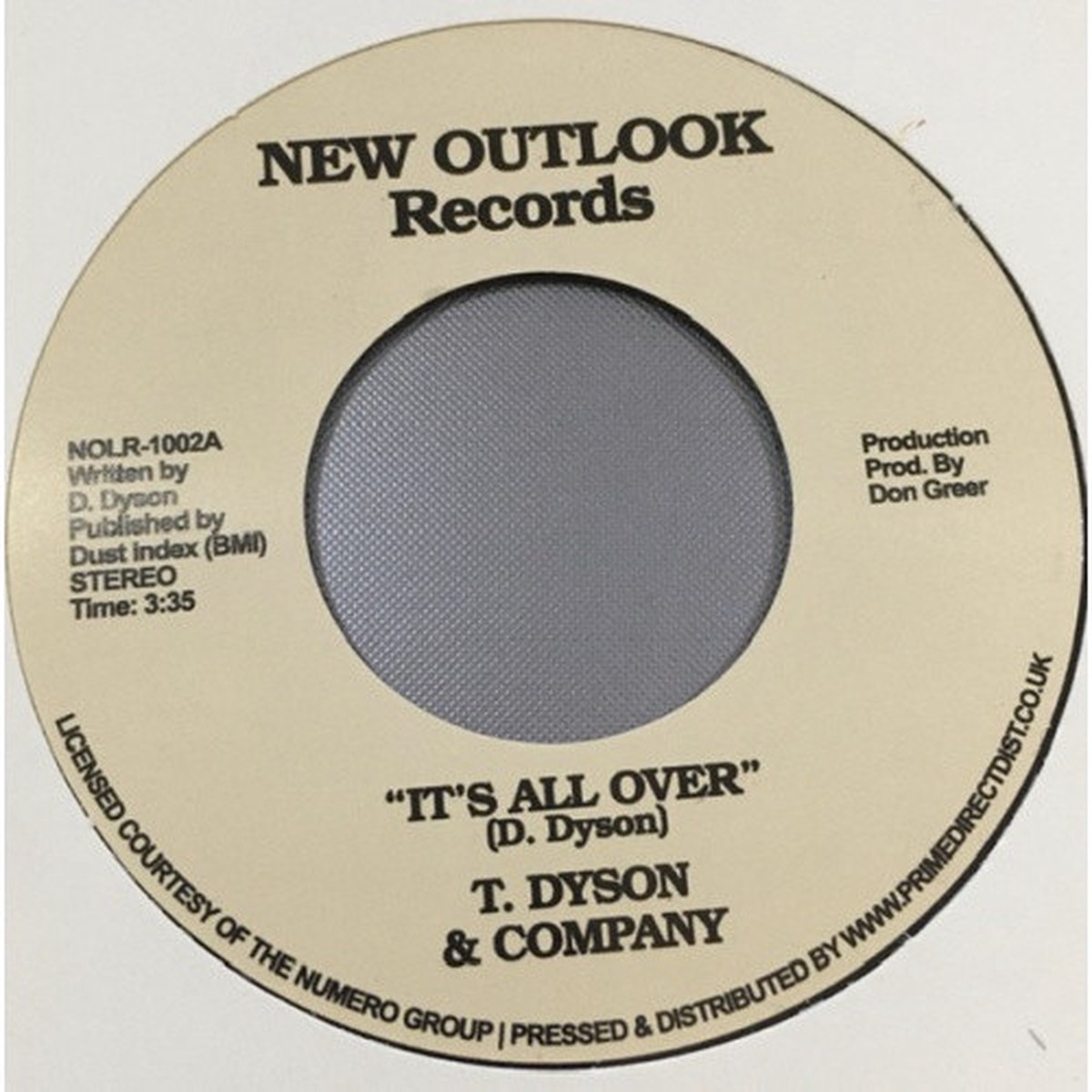 T. Dyson & Company – It’s All Over / First Time RSD – 7″ Vinyl