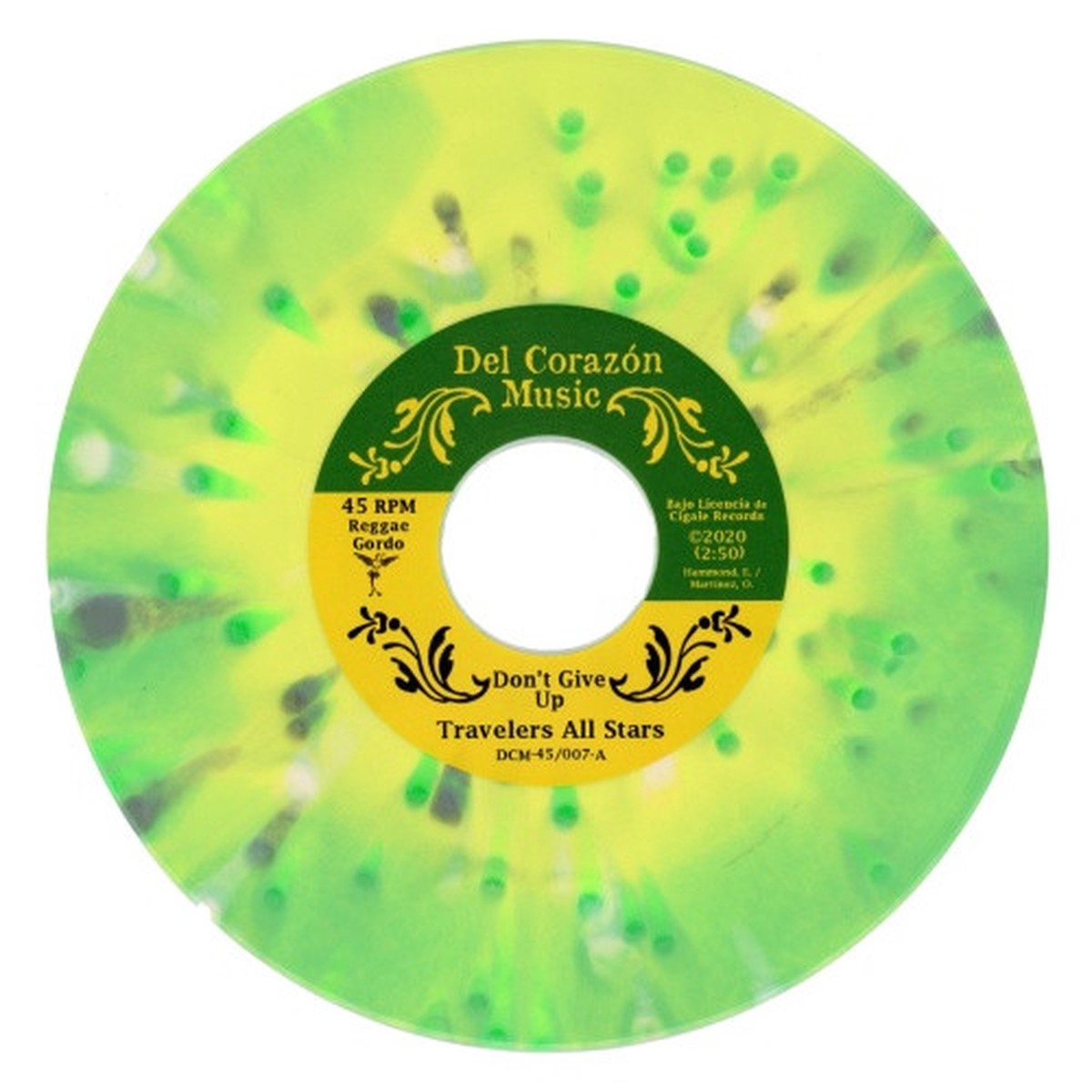 Travelers All Stars – Don’t Give Up / Sabata – 7″ Yellow/Green Vinyl