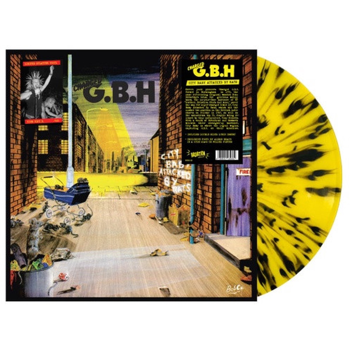 Charged G.B.H. – City Baby Attacked By Rats – LP Colored Vinyl
