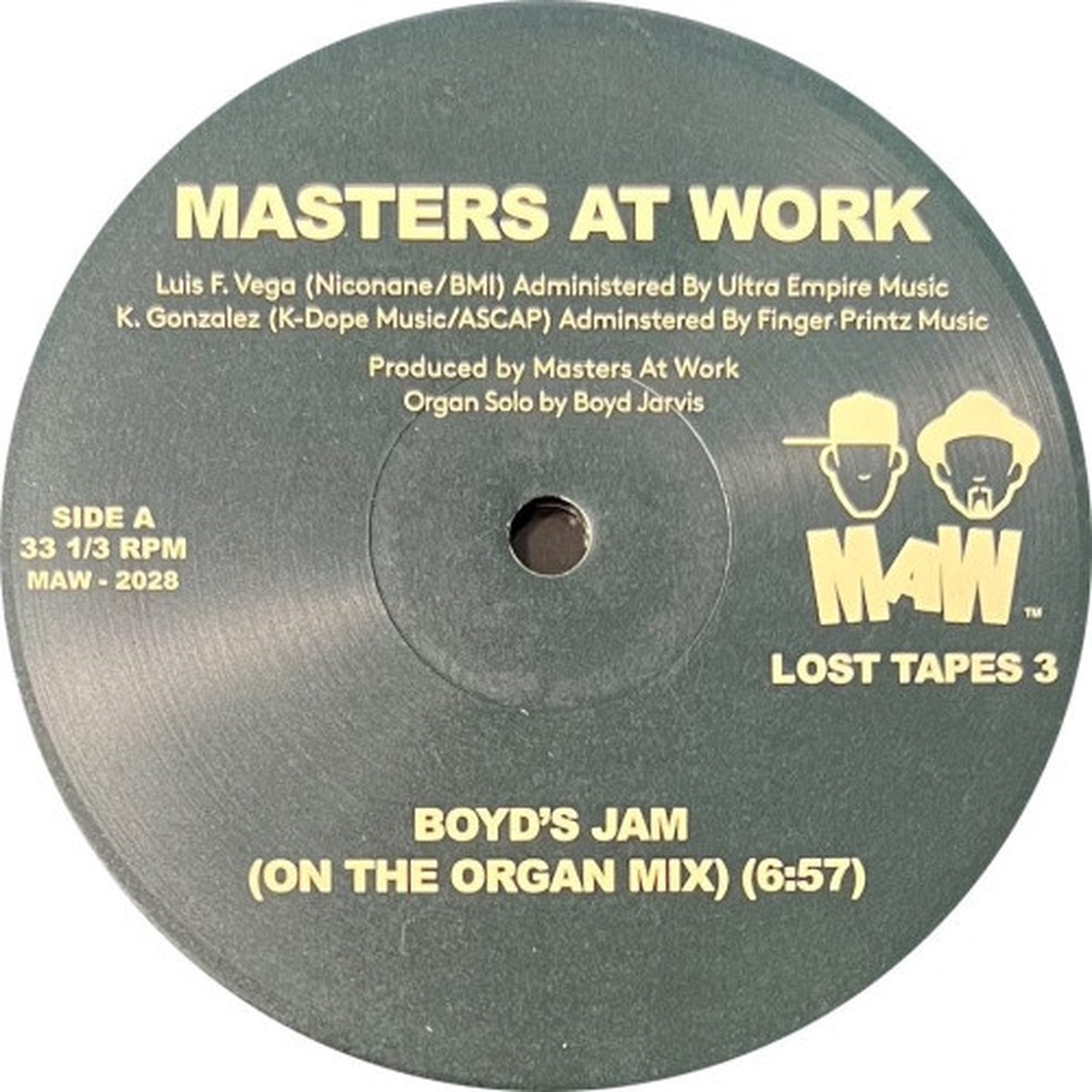 Masters At Work – Boyd’s Jam (MAW Lost Tapes 3) – 12″ Vinyl
