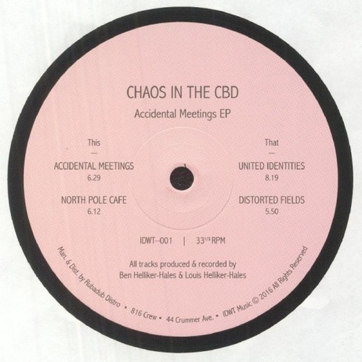 Chaos In The CBD – Accidental Meetings Ep – 12″ Vinyl
