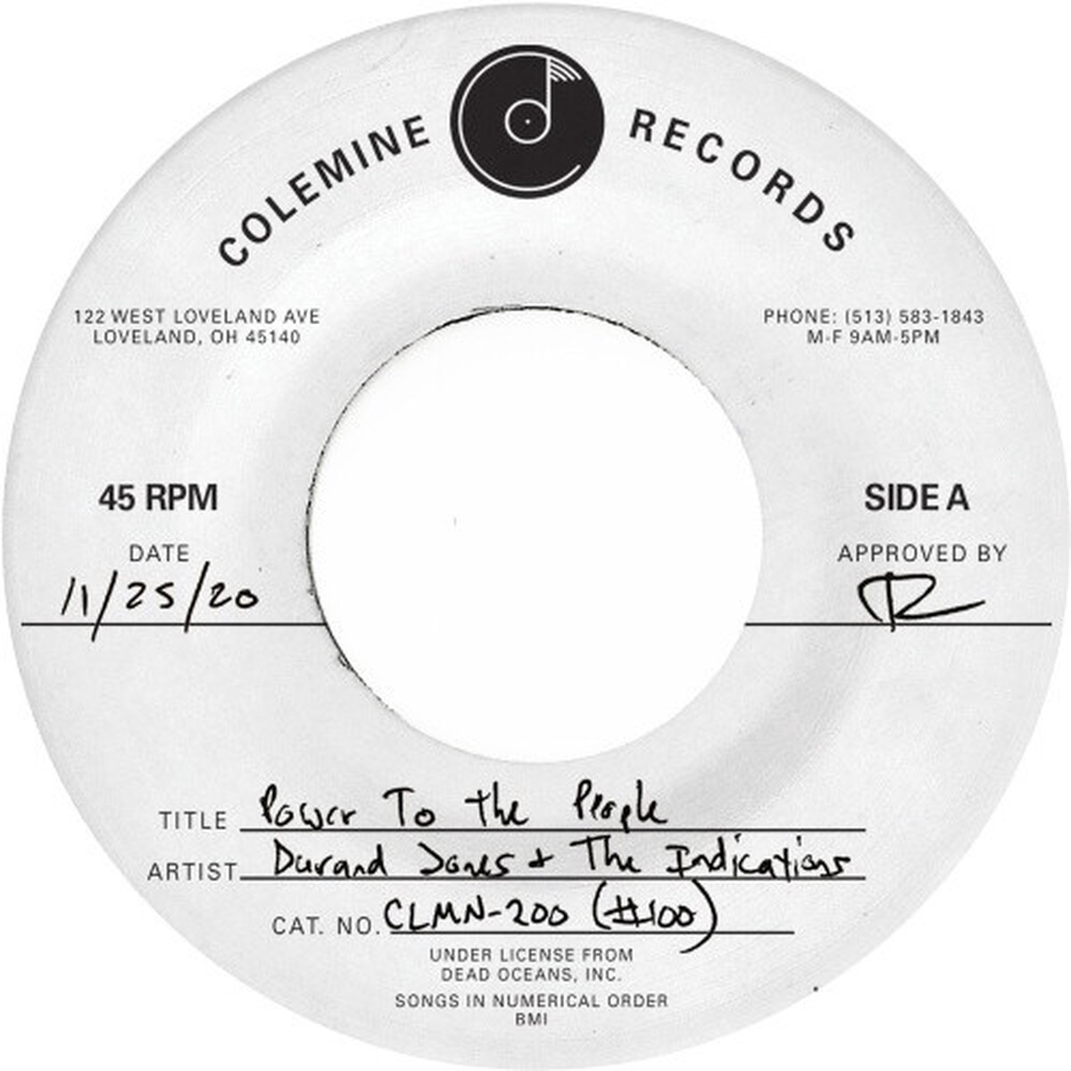 Durand Jones & The Indications – Power To The People RSD – 7″ Vinyl