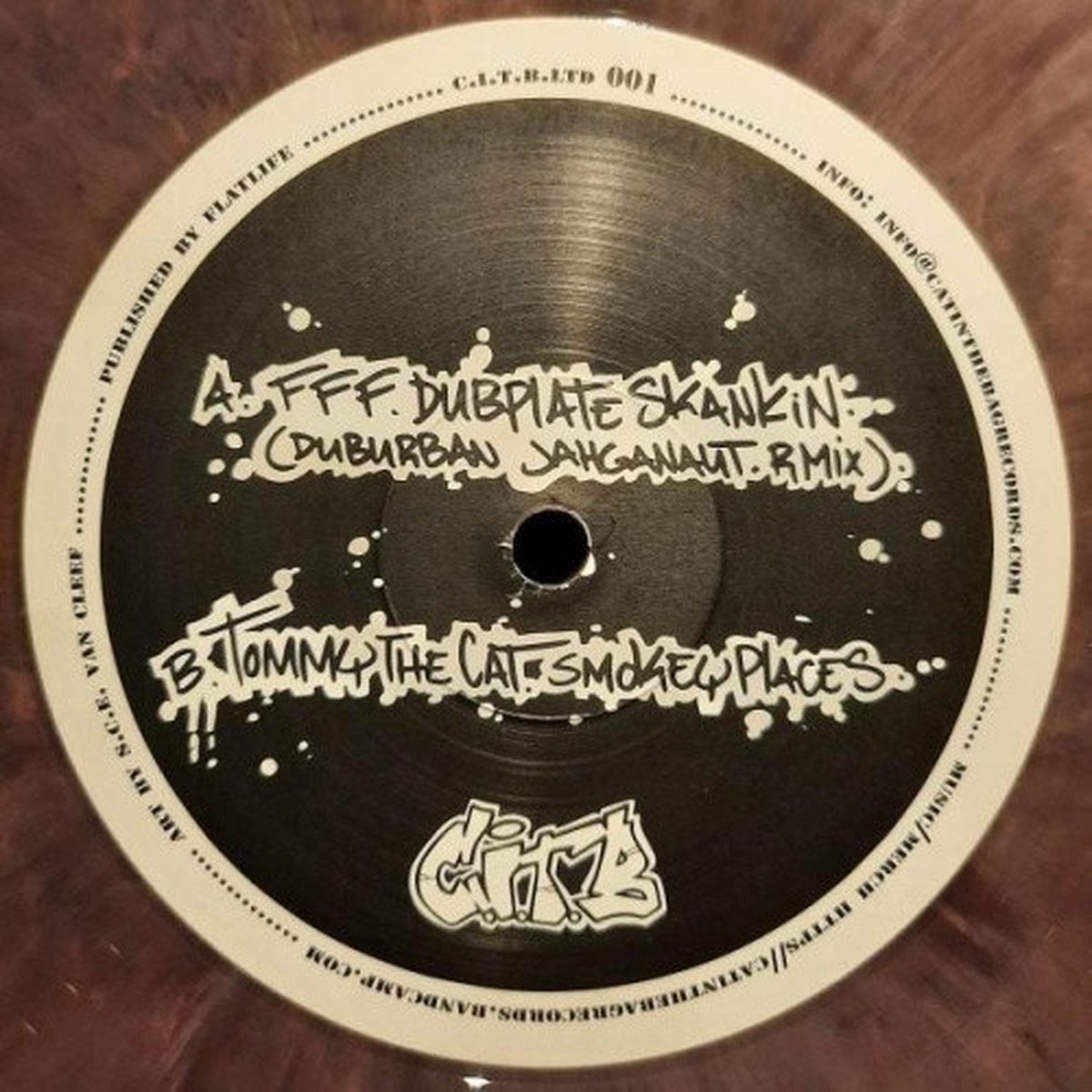 FFF / Tommy The Cat – Dubplate Skankin’ / Smokey Places – 12″ Colored Vinyl