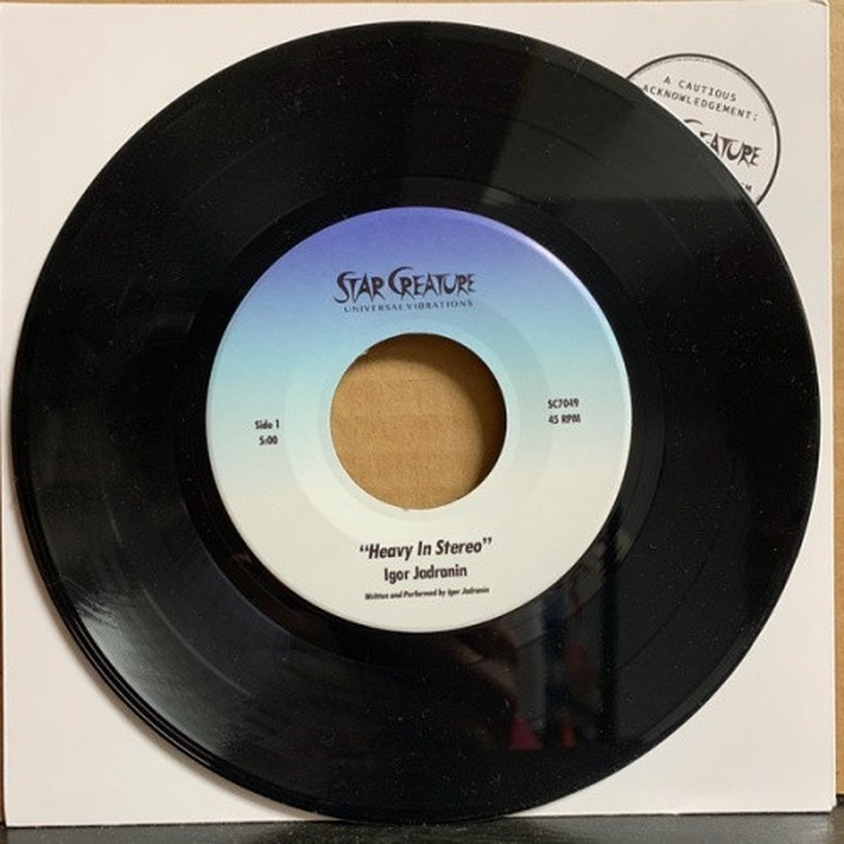 Igor Jadranin – Heavy In Stereo – 7″ Vinyl