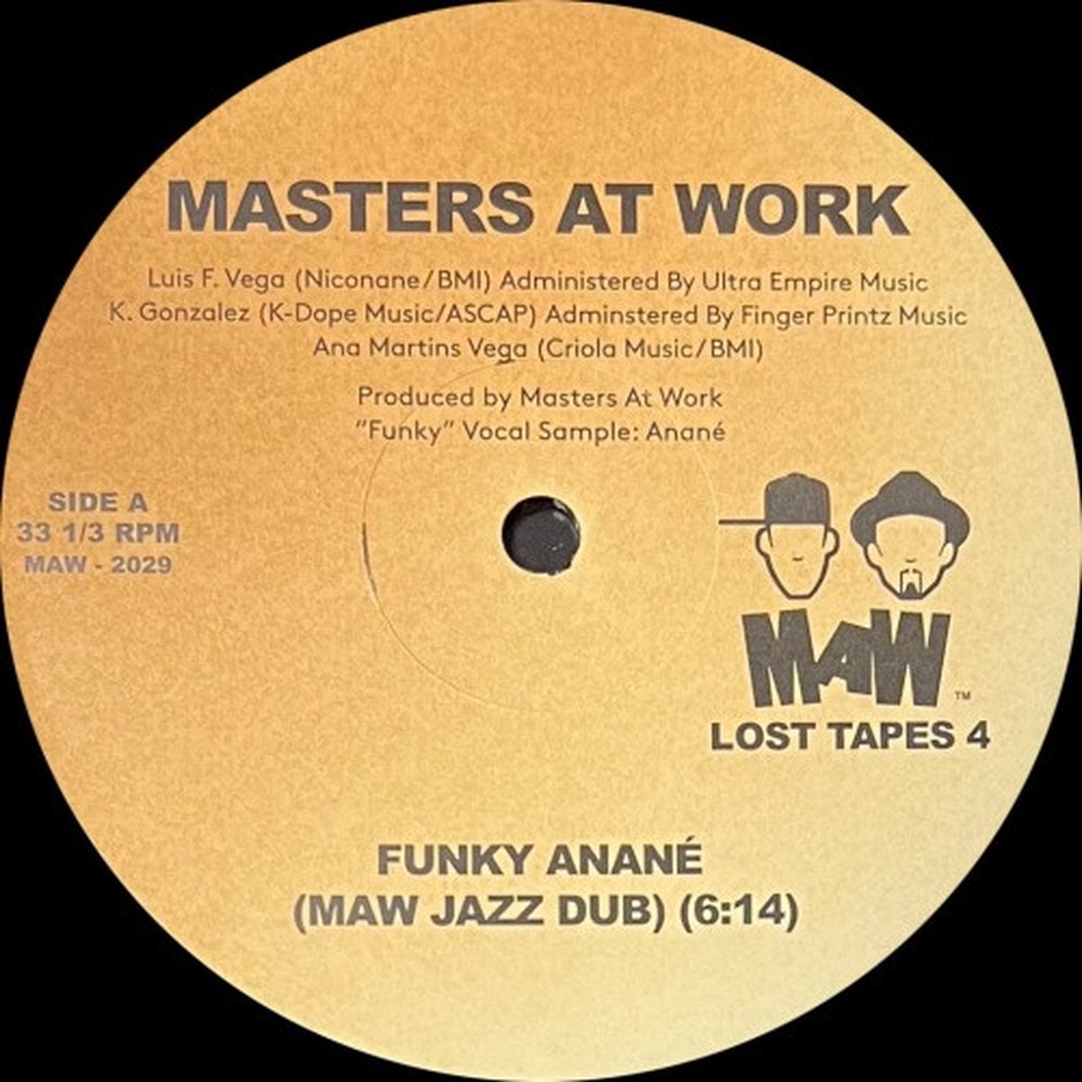 Masters At Work – Funky Anane (MAW Lost Tapes 4) – 12″ Vinyl