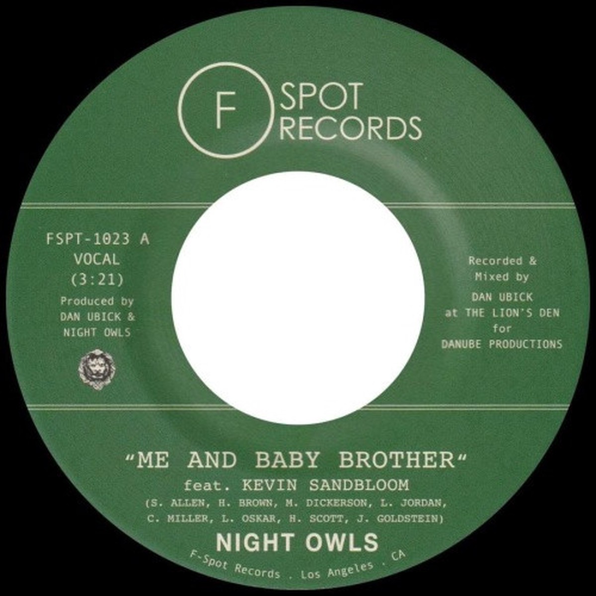 Night Owls – Me and Baby Brother – 7″ Vinyl