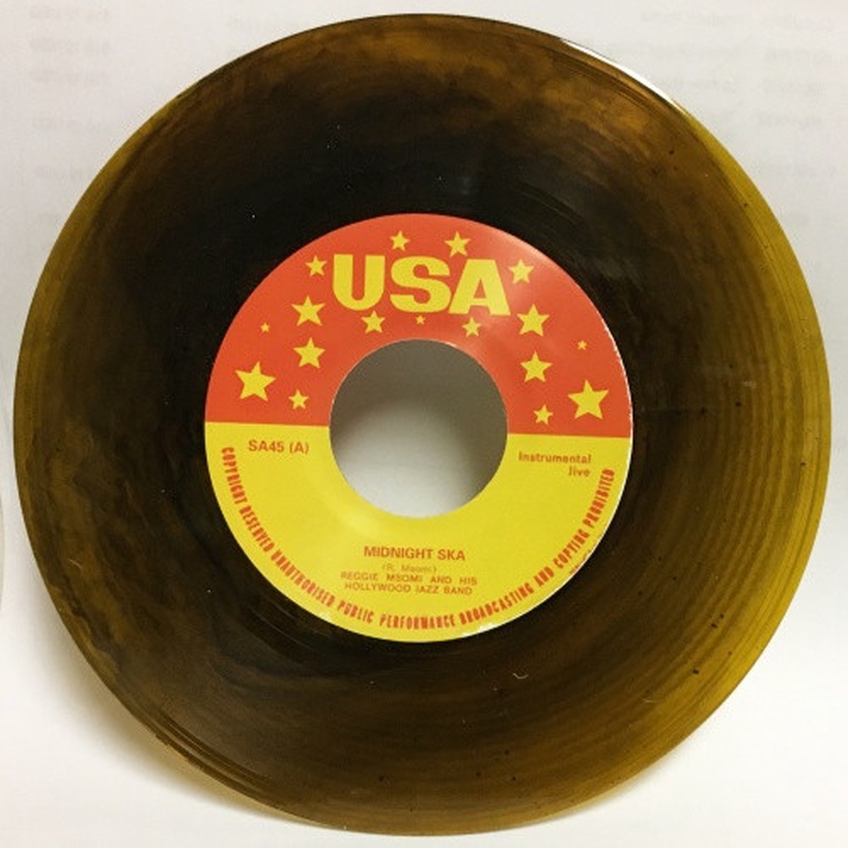 Reggie Msomi – Midnight Ska / Blue Ska – 7″ Colored Vinyl
