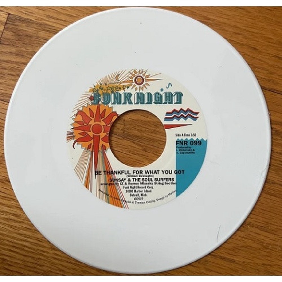 The Soul Surfers – Be Thankful For What You Got – 7″ White Vinyl
