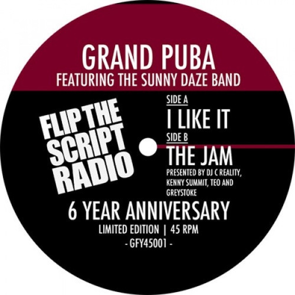 Grand Puba & The Sunny Daze Band – I Like It / The Jam – 7″ Vinyl