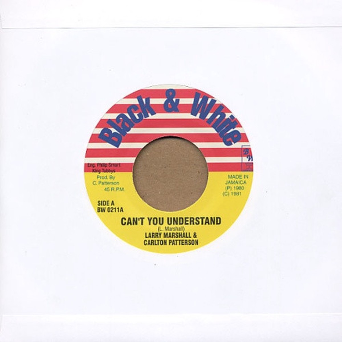 Larry Marshall & Carlton Patterson / King Tubby – Can’t You Understand / Locks Of Dub – 7″ Vinyl