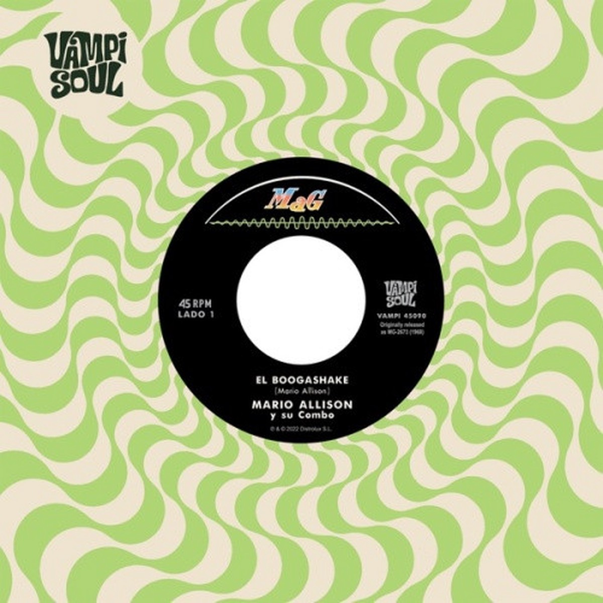 Mario Allison Y Su Combo – El Boogashake / Descargando – 7″ Vinyl