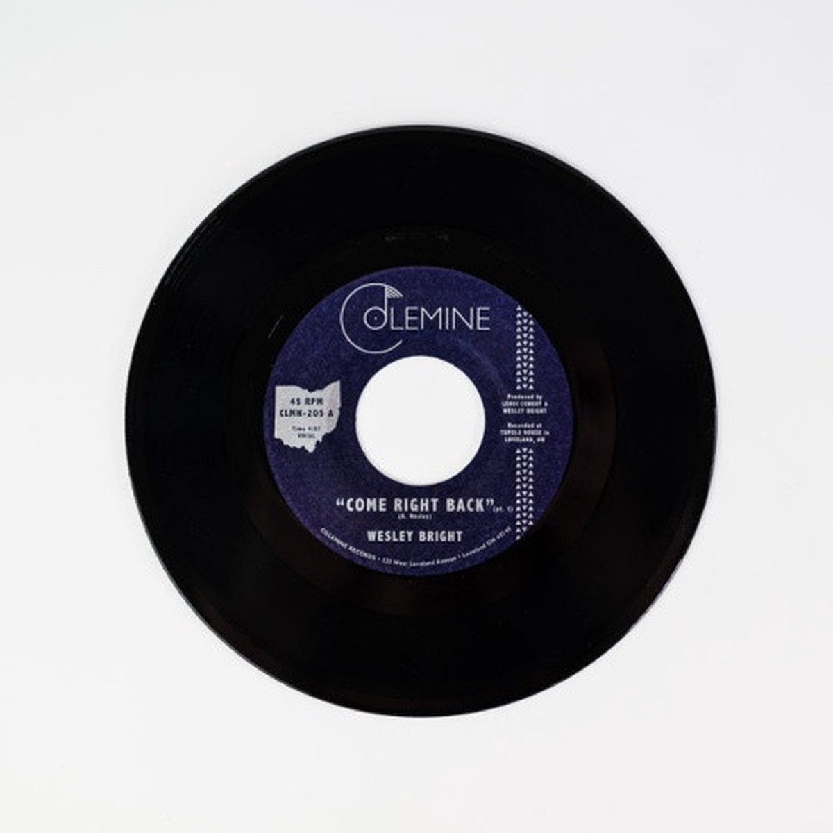 Wesley Bright – Come Right Back – 7″ Vinyl