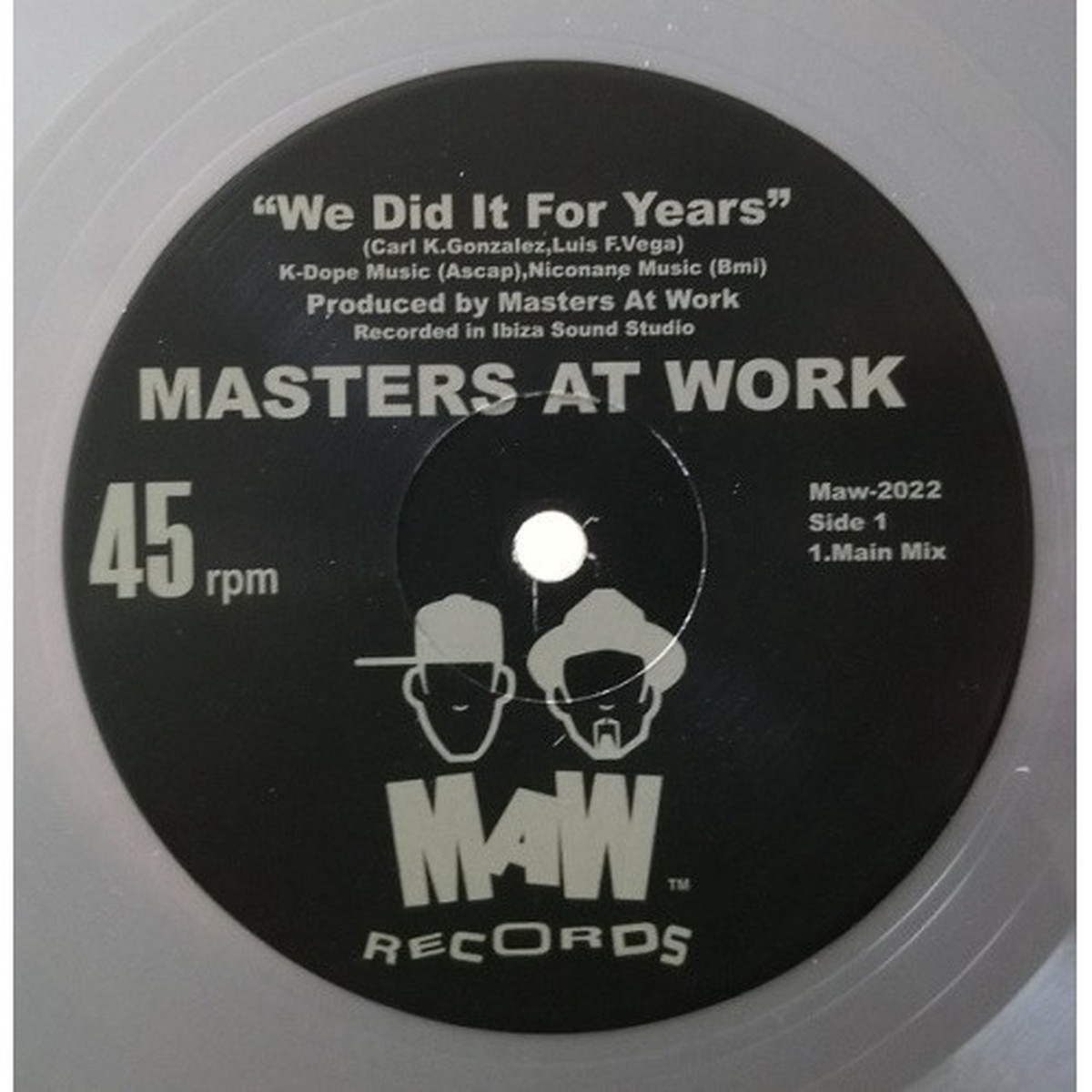 Masters At Work – We Did It For Years – 12″ Colored Vinyl