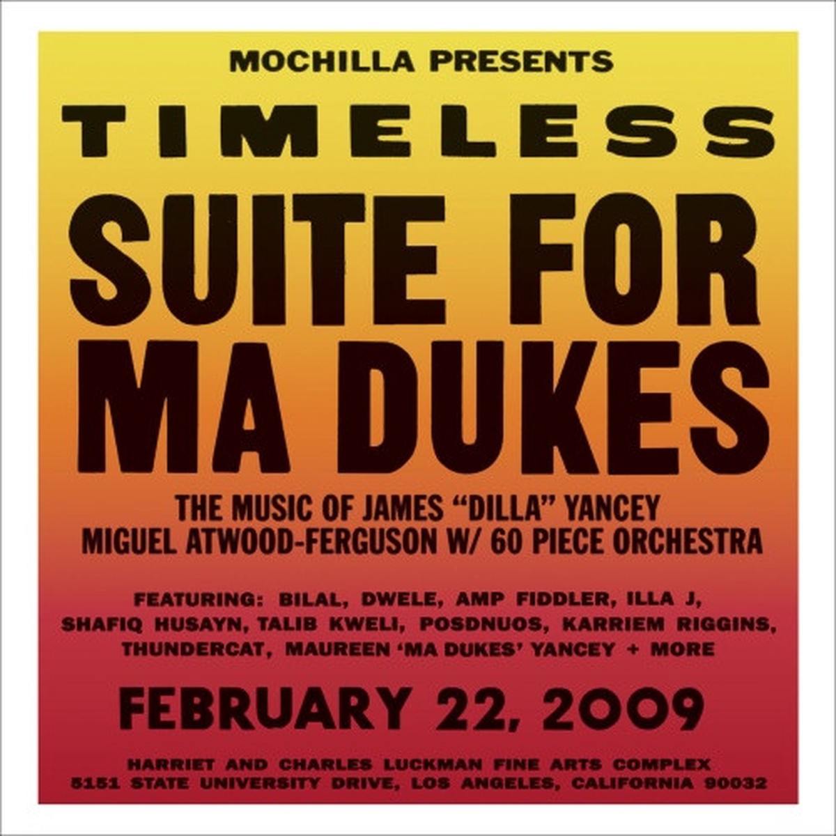 Miguel Atwood-Ferguson – Mochilla Presents Timeless: Suite For Ma Dukes – The Music Of James “J Dilla” Yancey RSD – 2x LP Vinyl