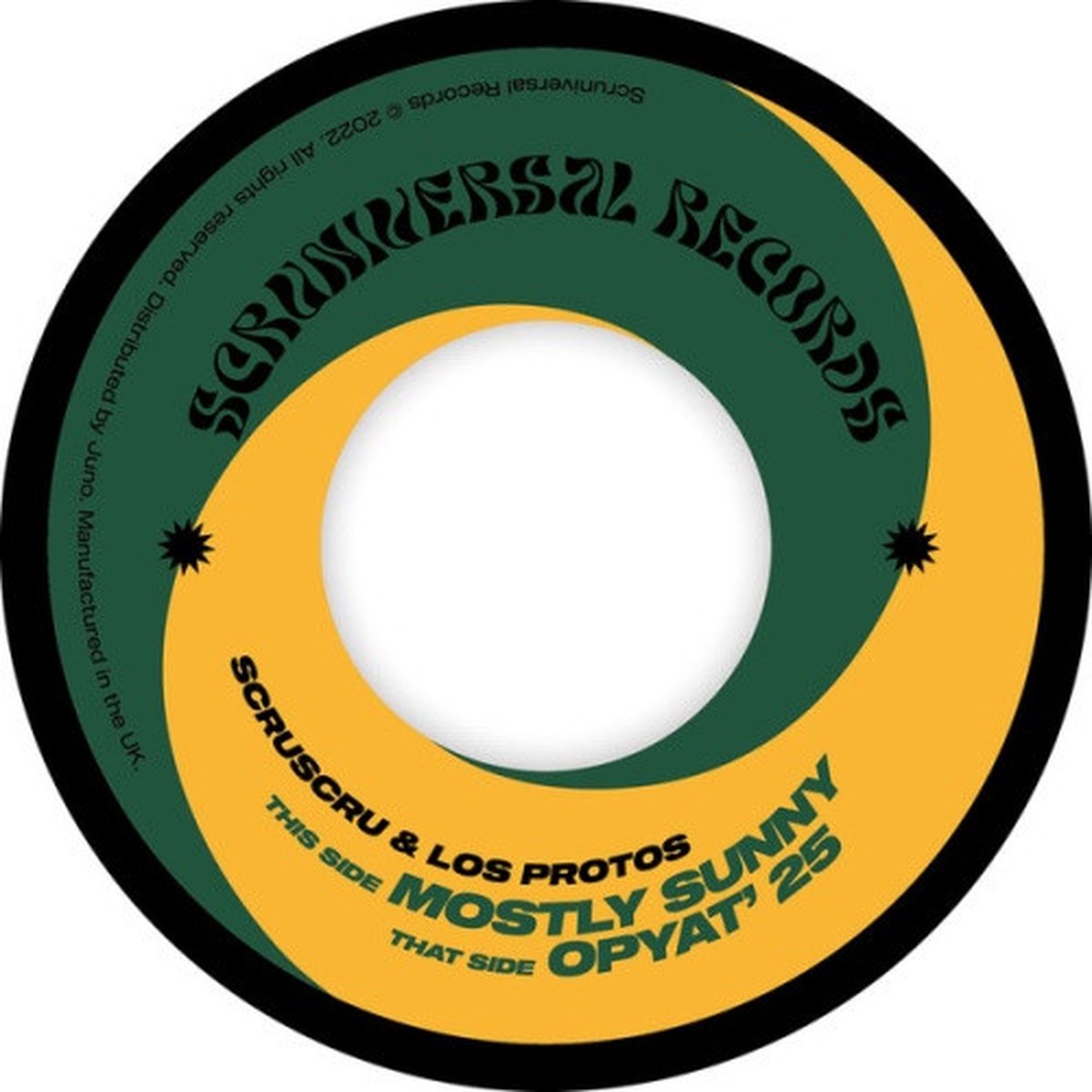 Scruscru & Los Protos – Mostly Sunny / Opyat’ 25 – 7″ Vinyl