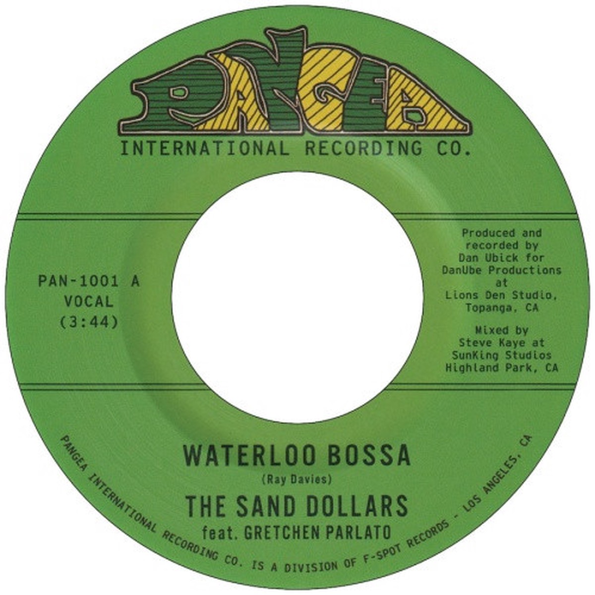 The Sand Dollars – Waterloo Bossa – 7″ Vinyl