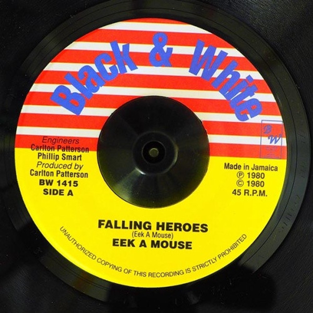 Eek A Mouse / King Tubby – Falling Heroes / Heroes Skank – 7″ Vinyl