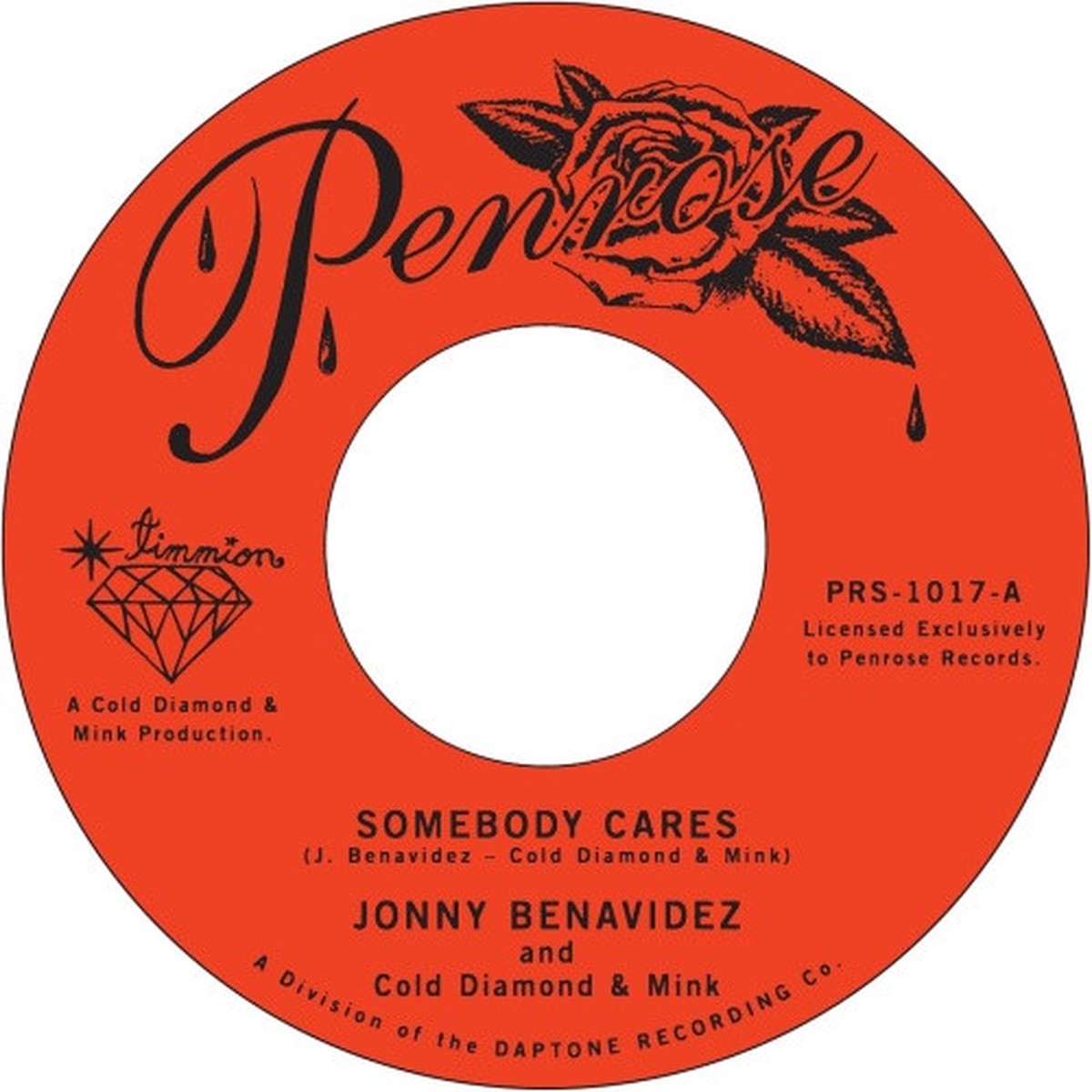 Jonny Benavidez / Cold Diamond & Mink – Somebody Cares / Slow Down Girl – 7″ Vinyl