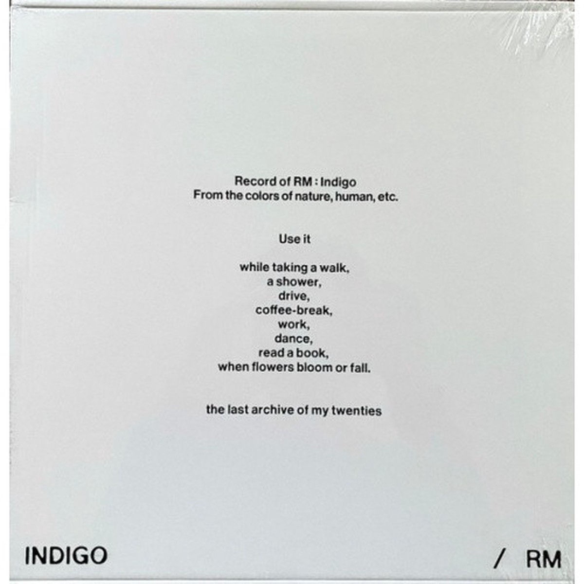 RM – Indigo – LP Colored Vinyl