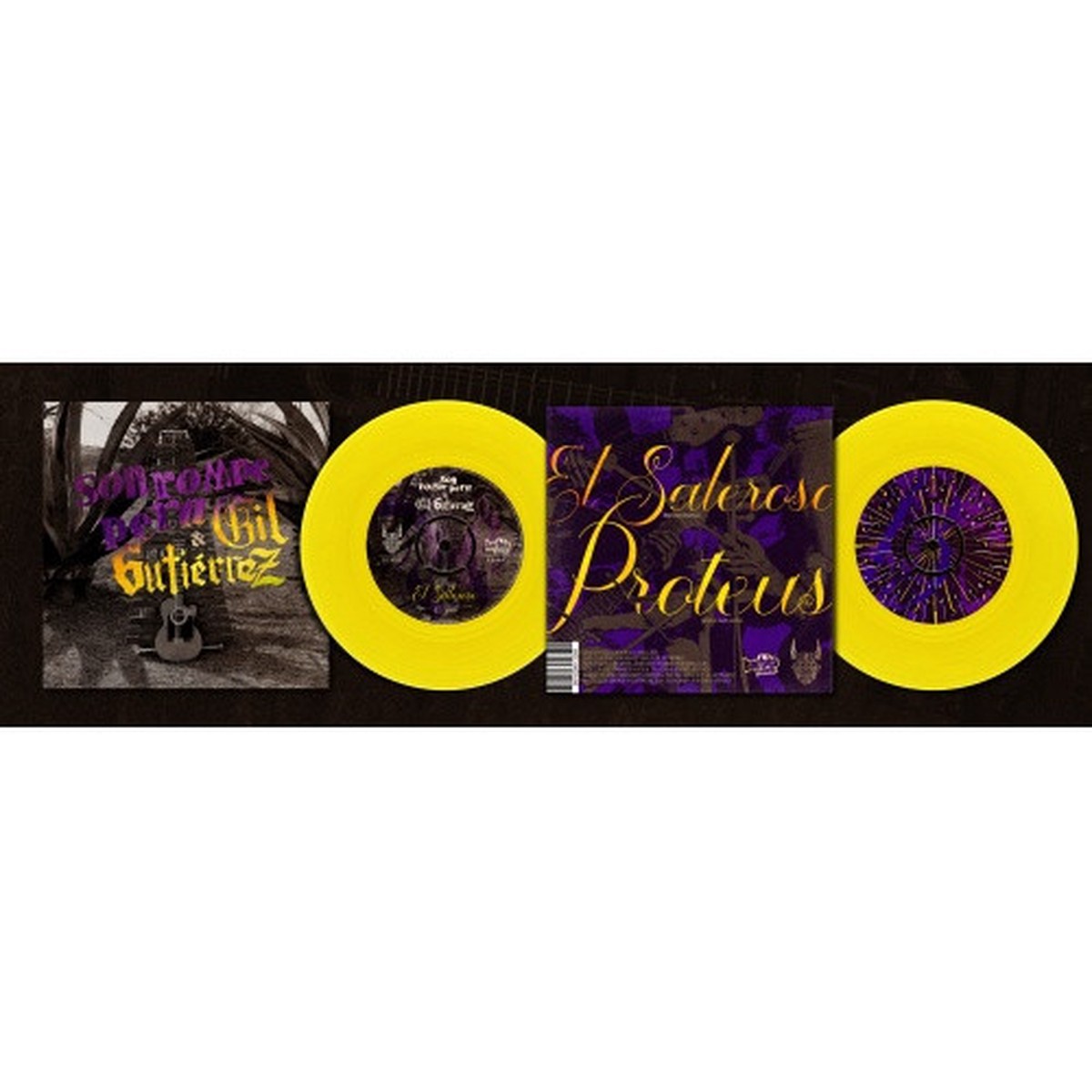 Son Rompe Pera & Gil Guitierrez – El Saleroso / Proteus – 7″ Colored Vinyl