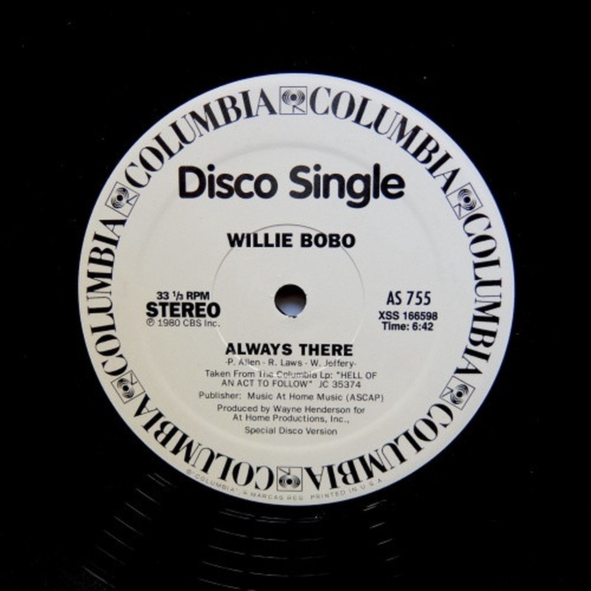 Willie Bobo / Rodney Franklin – Always There / The Groove – 12″ Vinyl