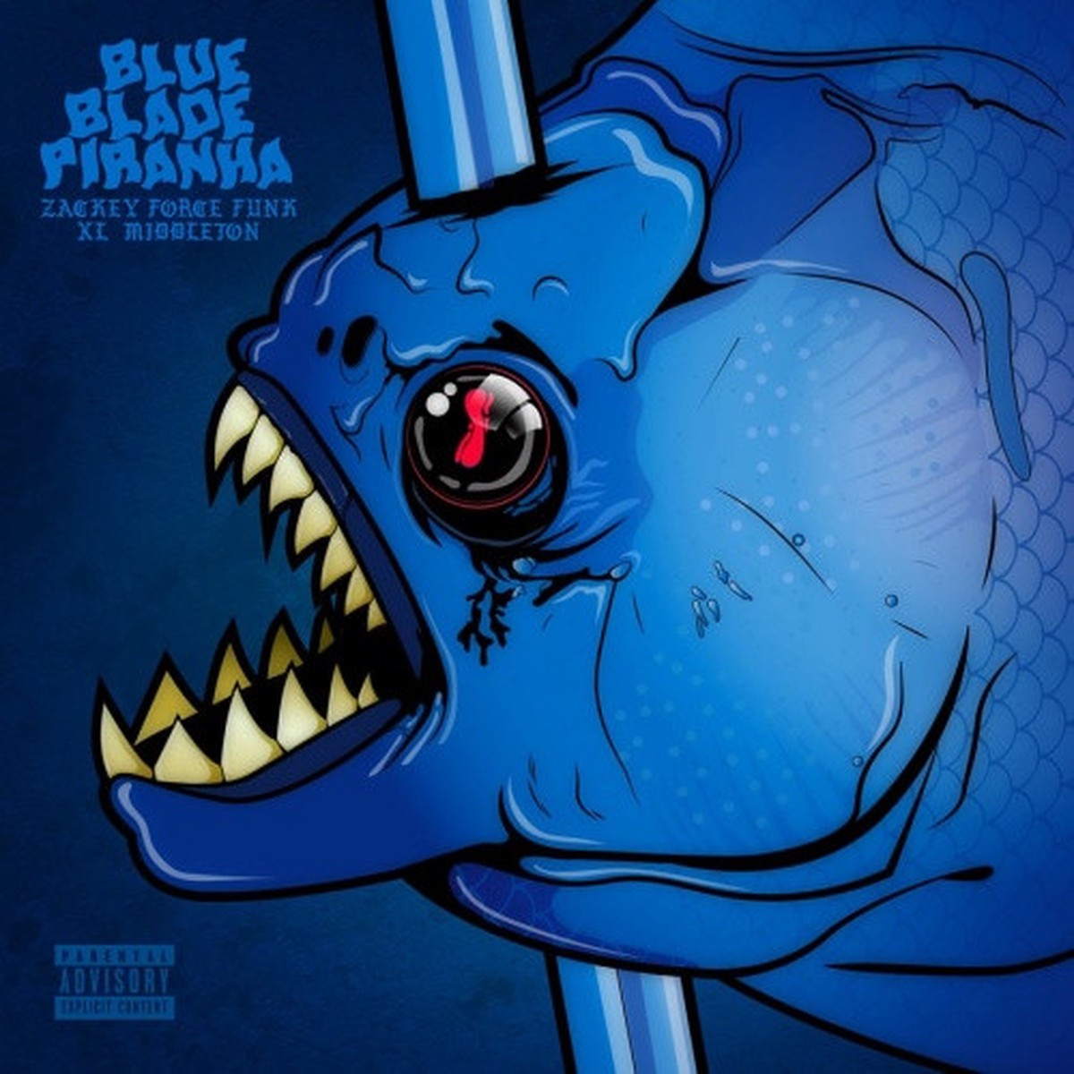 Zackey Force Funk & XL Middleton – Blue Blade Piranha – LP Vinyl