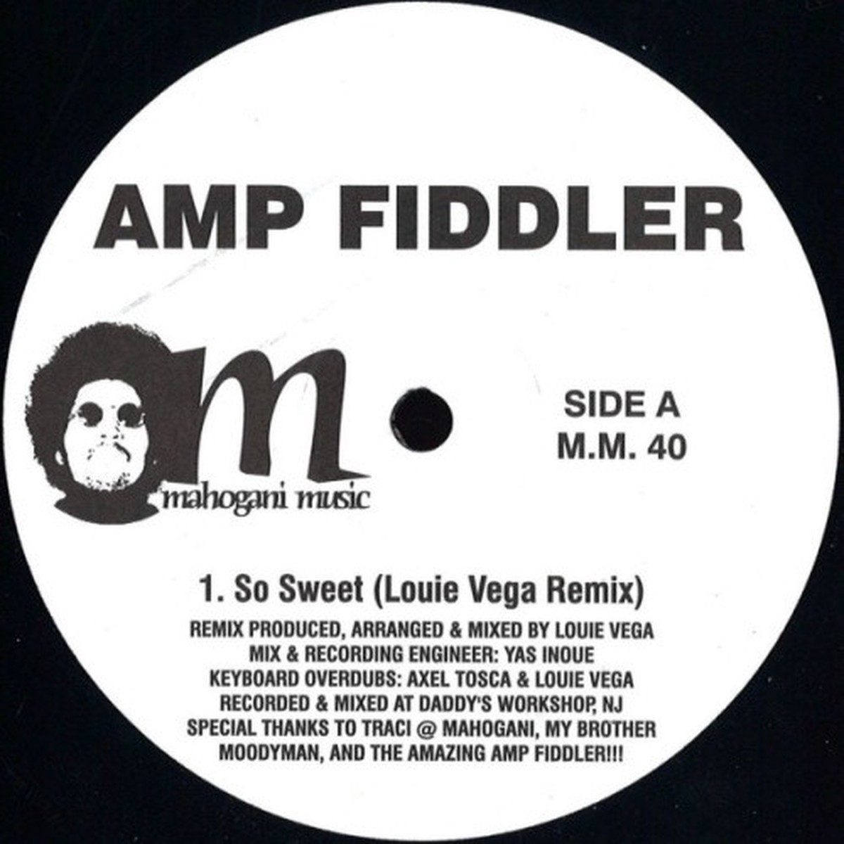 Amp Fiddler – So Sweet (Louie Vega Remix) – 12″ Vinyl