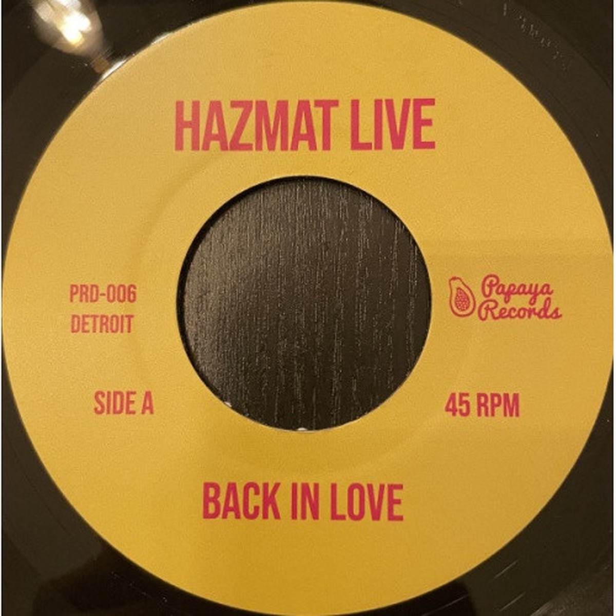 Hazmat Live – Back In Love / Stanky Panky – 7″ Vinyl
